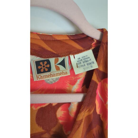 VTG 60's Hawaiian Kamehameha Pullover Top Women's Size Medium - Picture 2 of 8